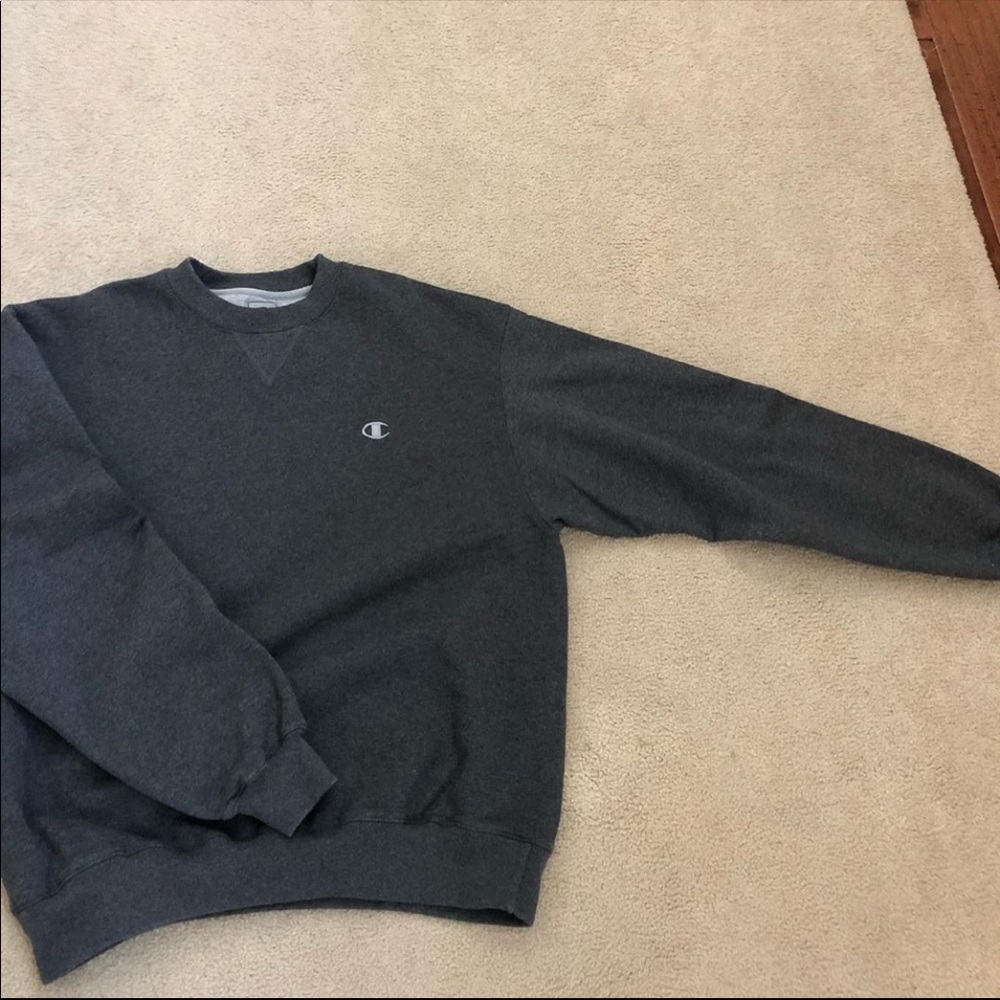 Champion Crewneck Grey Large Authentic
